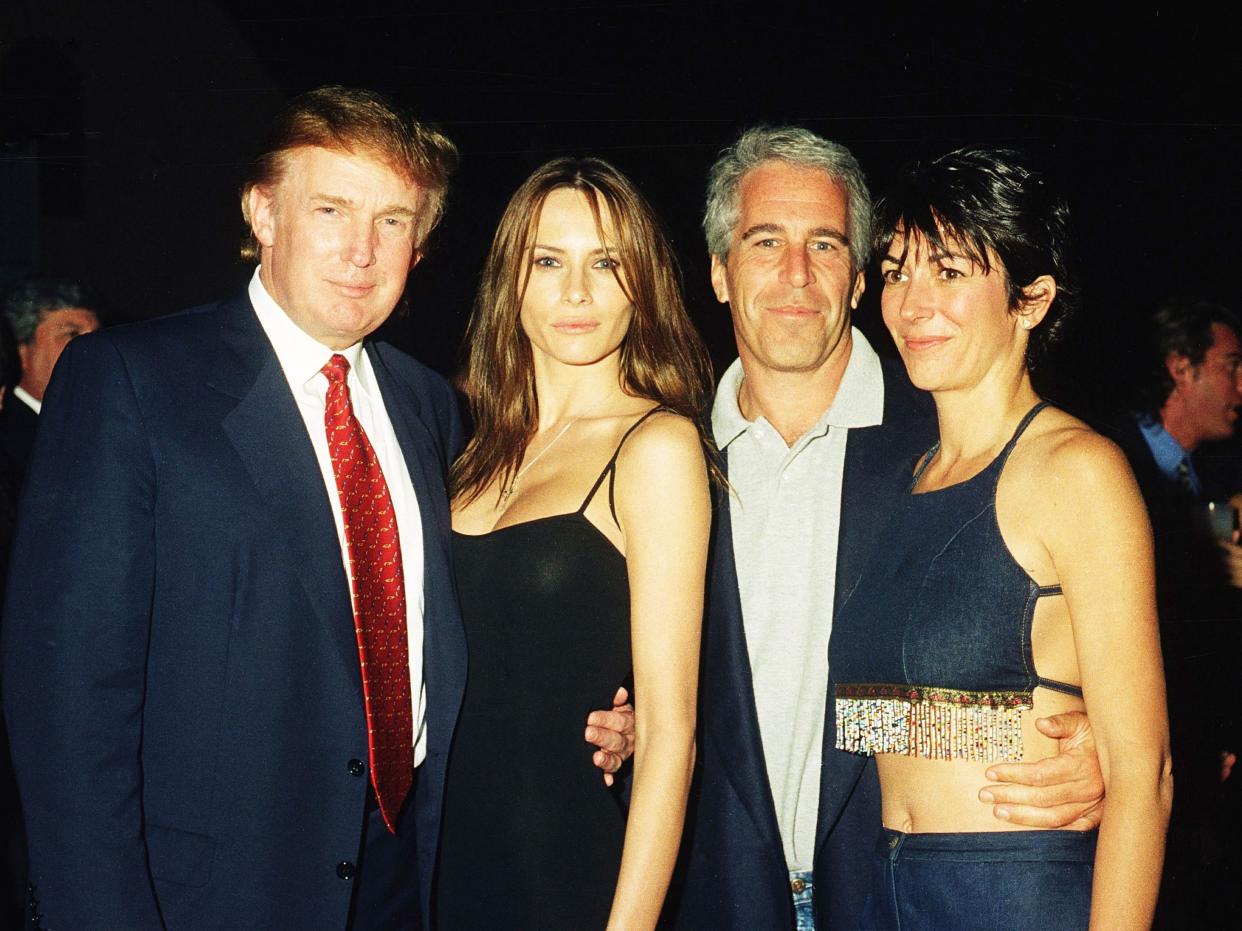 Donald Melania Trump Jeffrey Epstein Ghislaine Maxwell