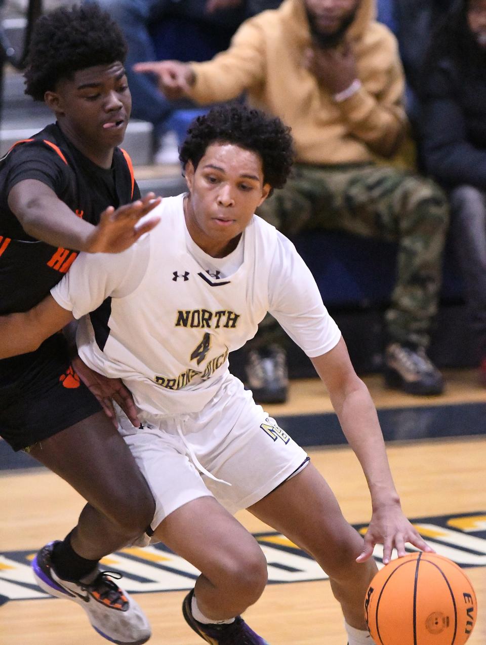 North Brunswick's Terry Hood leads the team in assists, blocks and rebounds.