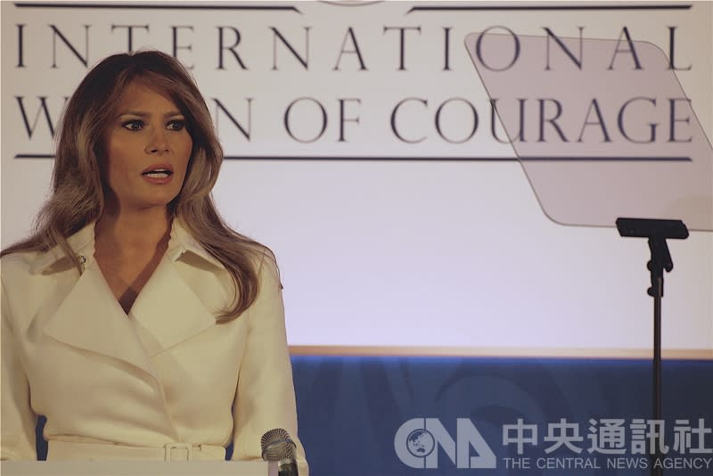 美國第一夫人梅蘭妮亞（Melania Trump）。(資料照片)