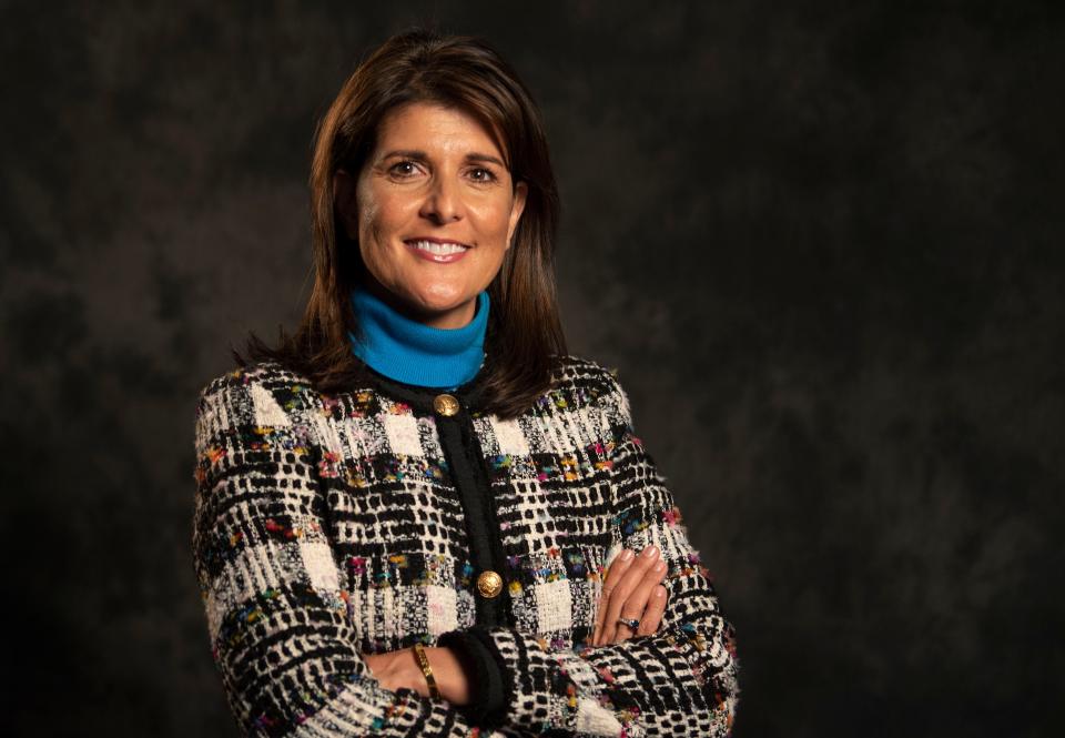 Former UN ambassador Nikki Haley has a new book, "With All Due Respect," being published Nov. 12.