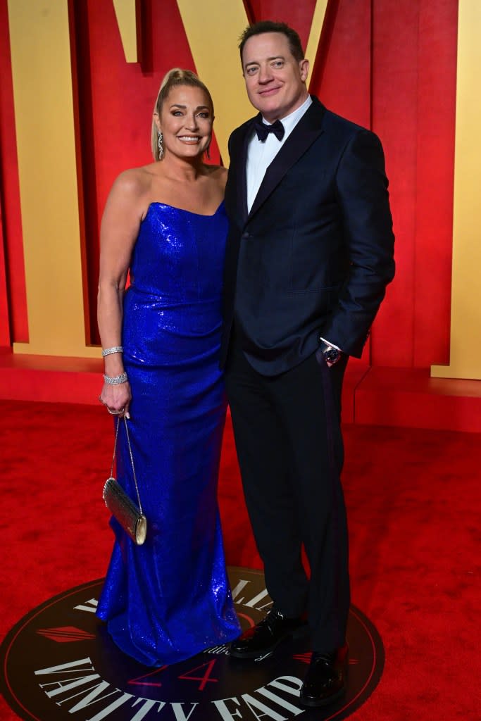 Jeanne Moore and Brendan Fraser Vanity Fair Oscar Party, Arrivals, Los Angeles, California, USA - 10 Mar 2024