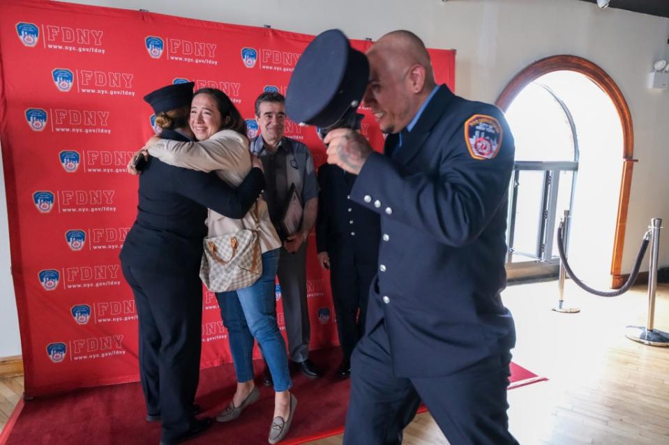 Survivors of cardiac arrest were reunited with the first responders who saved them. Gabriella Bass