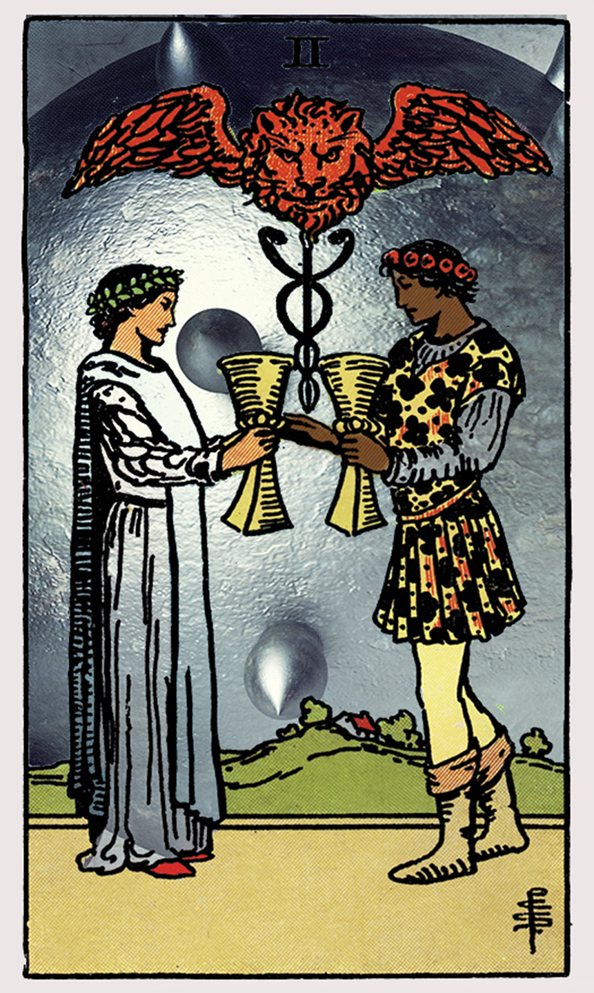 two of cups tarot card