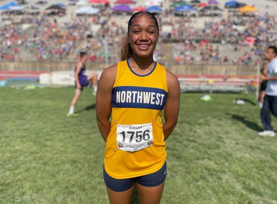 Northwest sophomore Adryana Shelby was a four-time state qualifier and took home a gold and silver medal in her hurdling events.