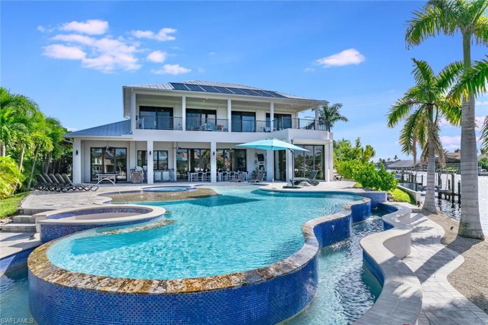 This home located at 2416 SW 49th Terrace is one of the most expensive homes listed in Cape Coral for November 2023.