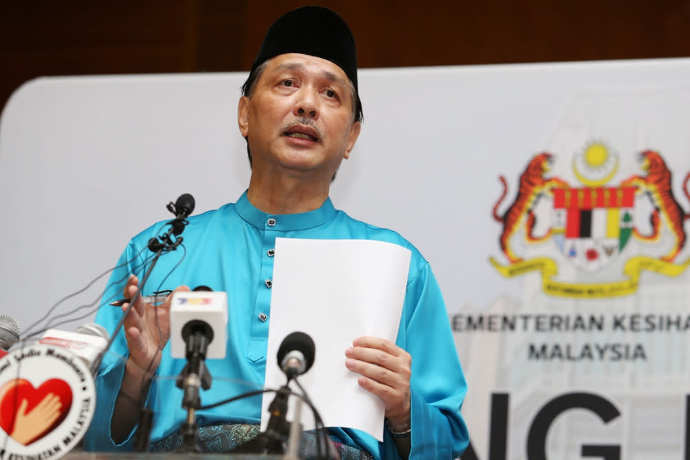 Health director-general Datuk Dr Noor Hisham Abdullah speaks during a press conference on Covid-19 in Putrajaya May 25, 2020. — Picture by Choo Choy May