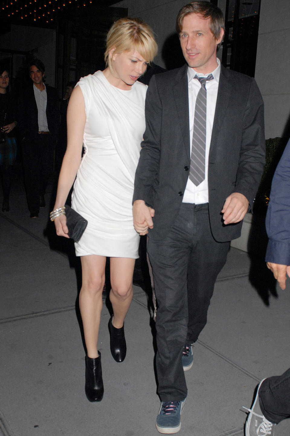 Michelle Williams and Spike Jonze at Gramercy Park Hotel in New York City on Oct. 15, 2008. (Photo: Justin Campbell/BuzzFoto/FilmMagic)