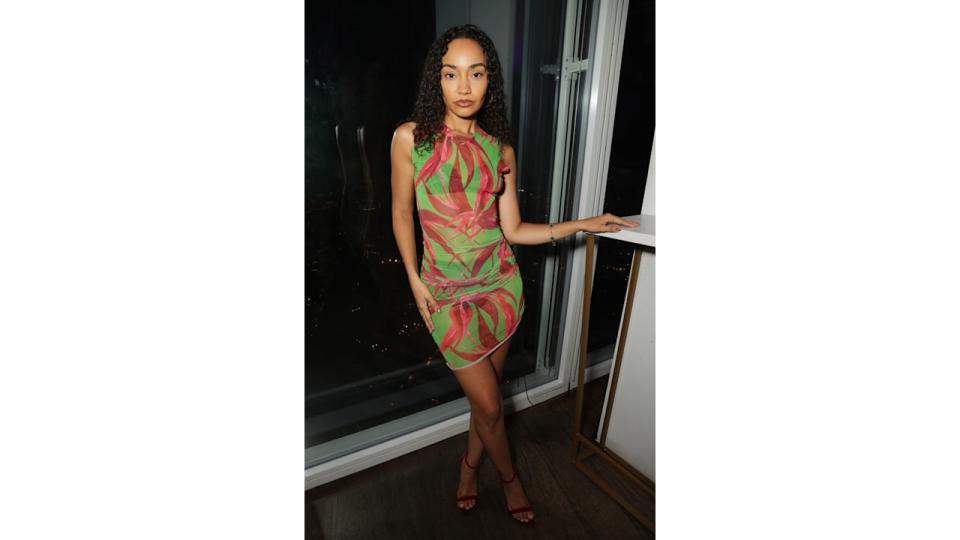 Leigh-Anne Pinnock looked phenomenal in a tropical-print dress