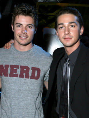 Josh Henderson and Shia LaBeouf at the Los Angeles premiere of DreamWorks/Paramount Pictures' Transformers