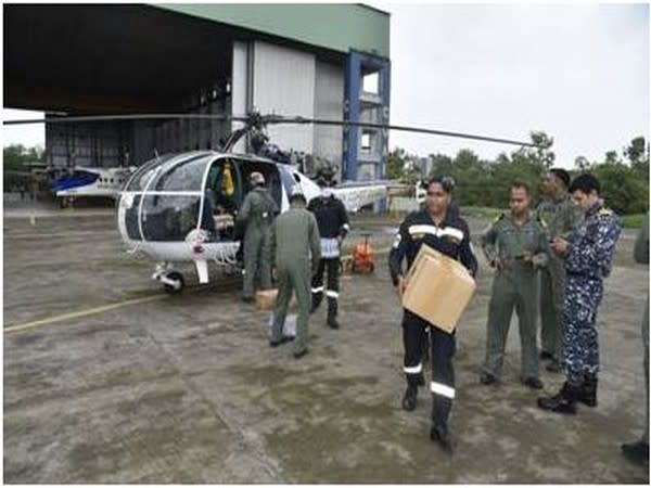 Indian Coast Guard engaged in refief and rescue operation (Photo/ANI) 