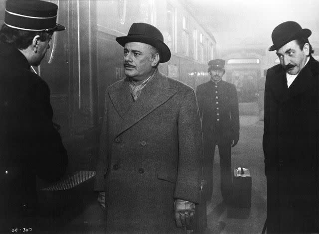 Michael Ochs Archives/Getty Albert Finney (right) as eagle-eyed Poirot.