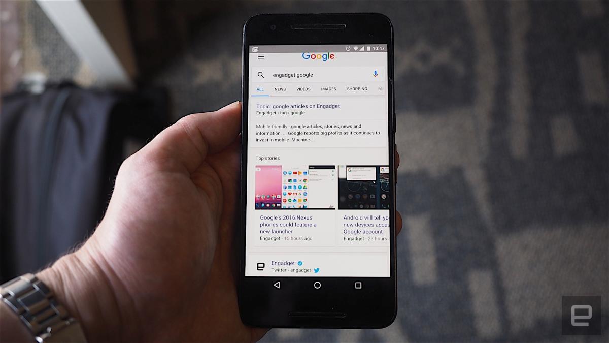 Google's speeding up mobile web search results for all sites