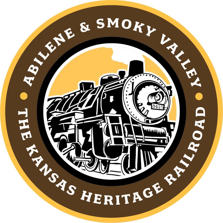 A new seal for the Abilene and Smoky Valley Railroad incorporates the image of the ATSF 3415 locomotive and the designation of the railroad as the official state heritage railroad for Kansas.