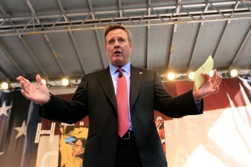 Scott Blackmun, Chief Executive Officer of the US Olympic Committee, speaks on stage during the Team USA Road to London 100 Days Out Celebration on April 18. US Olympians in 2014 will be clad in Ralph Lauren-designed uniforms made in the United States, the fashion firm and the US Olympic Committee said