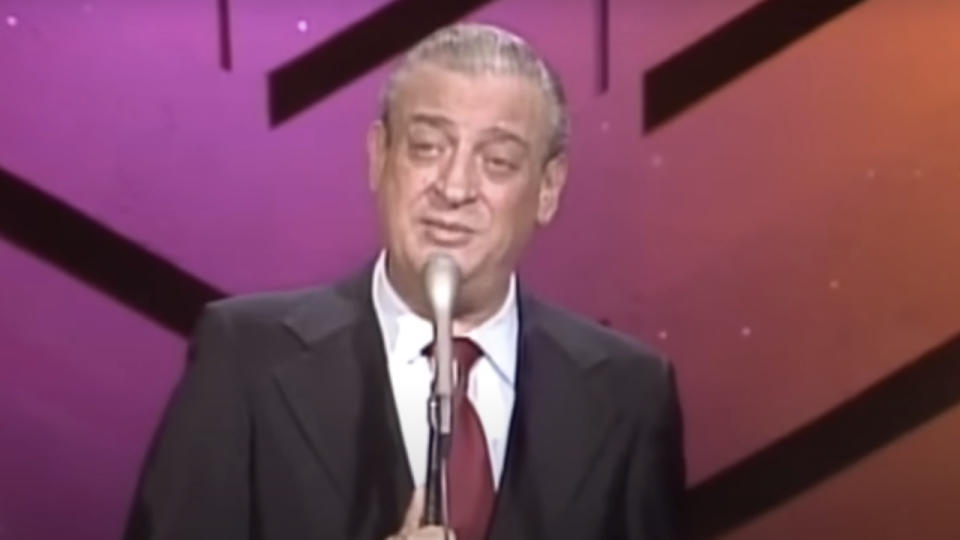 Rodney Dangerfield performing stand-up