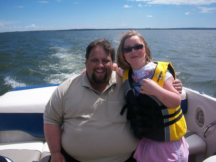 Tony Bussey with his daughter. (Photo: Tony Bussey)