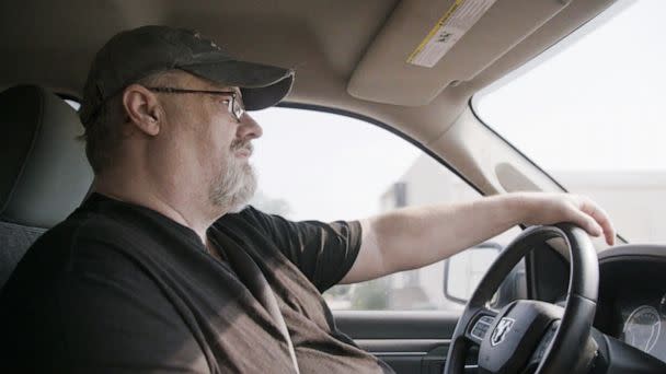 PHOTO: Former FBI informant Dan Day drives through Garden City, Kan., in August 2021. (ABC News)