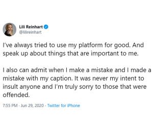 Lili Reinhart Apologizes Posing Topless Honor Breonna Taylor