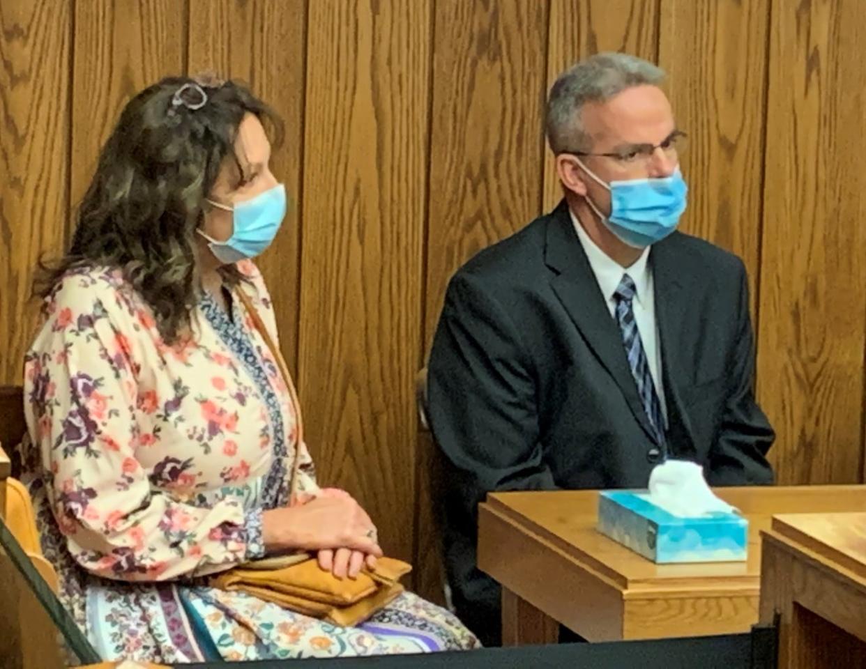 Former Marion County judge Jason D. Warner, right, and his wife Julia M. Warner are each serving two years in prison after being convicted of complicity to tampering with evidence, a fourth-degree felony, and complicity to leaving the scene of an accident, a third-degree felony, by visiting Judge Patricia Cosgrove during a hearing held March 10, 2021. The Warners unsuccessfully appealed to have their convictions overturned in November 2021 and the Ohio Supreme Court declined to hear a subsequent appeal in March 2022.