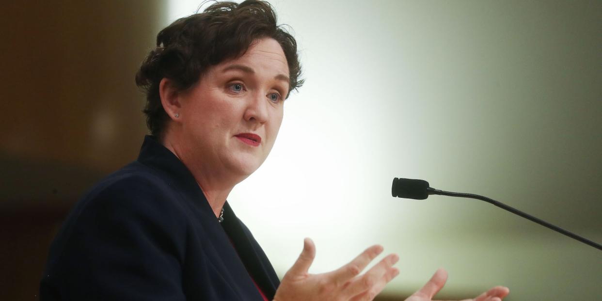 Katie Porter in 2018.