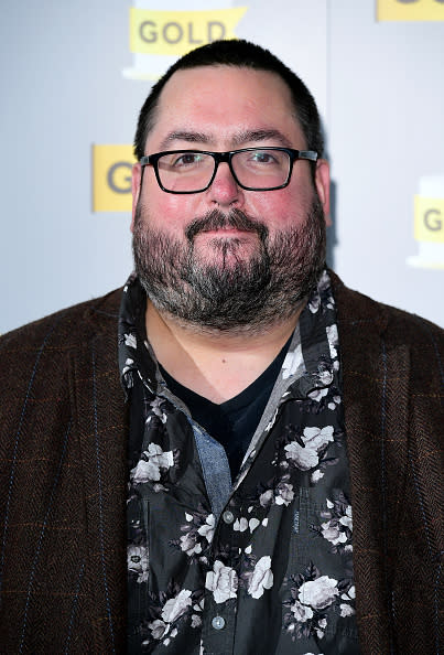 Ewen MacIntosh attending Gold’s 25th birthday party and the launch of UKTV Original Murder on the Blackpool Express at 100 Wardour St, London. PRESS ASSOCIATION Photo. Picture date: Wednesday October 11, 2017. Photo credit should read: Ian West/PA Wire. (Photo by Ian West/PA Images via Getty Images)