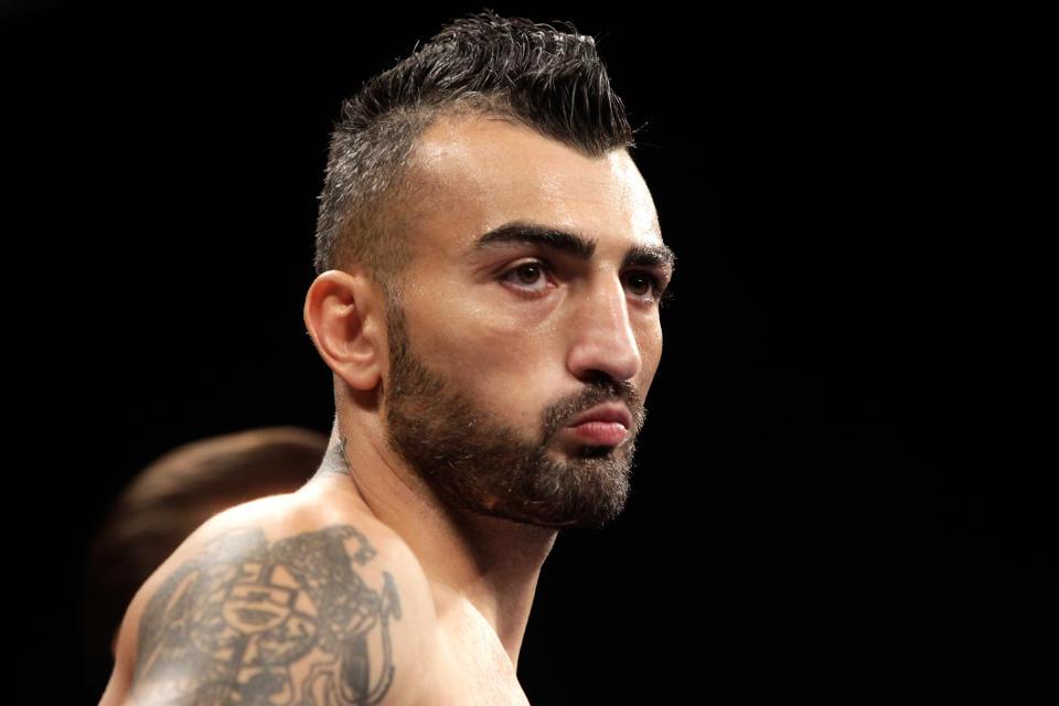 Vanes Martirosyan was reportedly arrested in mid-September for allegedly headbutting his wife during a fight. (Photo by Steve Marcus/Getty Images)