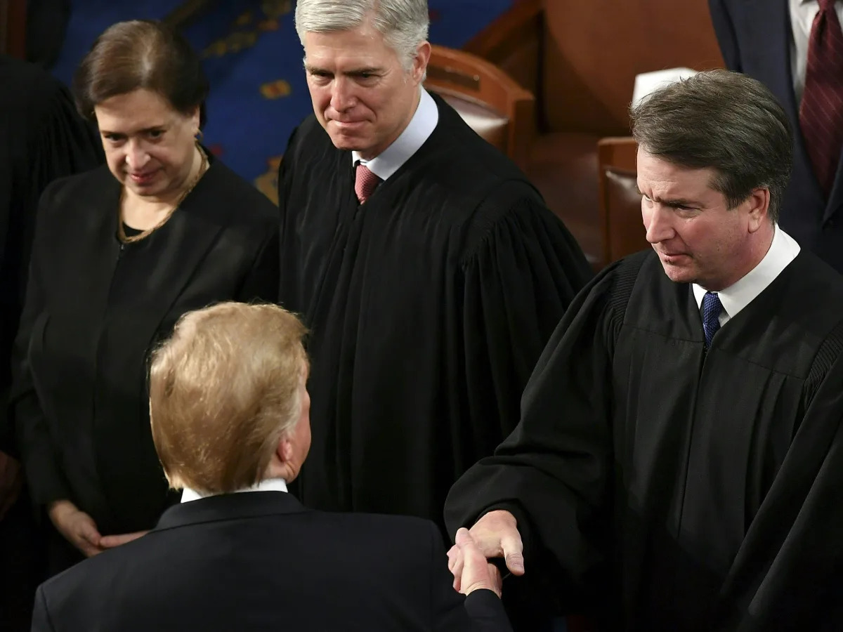 Trump rips the Supreme Court as 'nothing more than a political body' after they ..