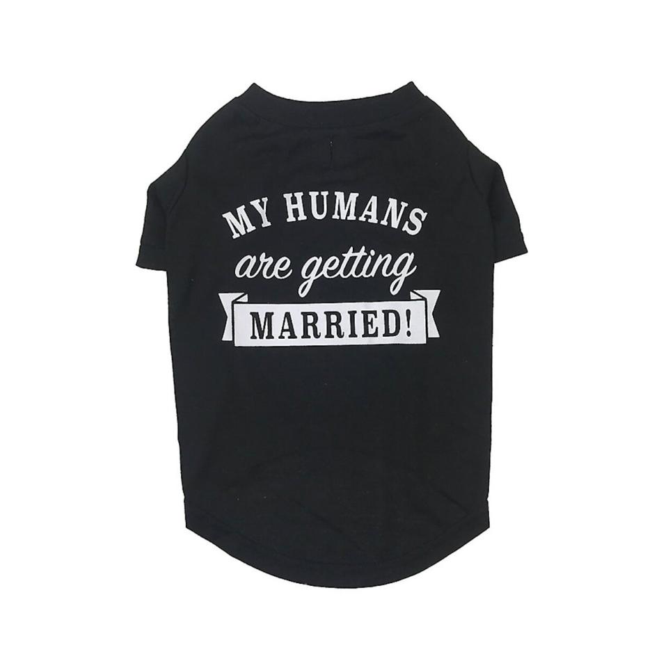 dog wedding shirt