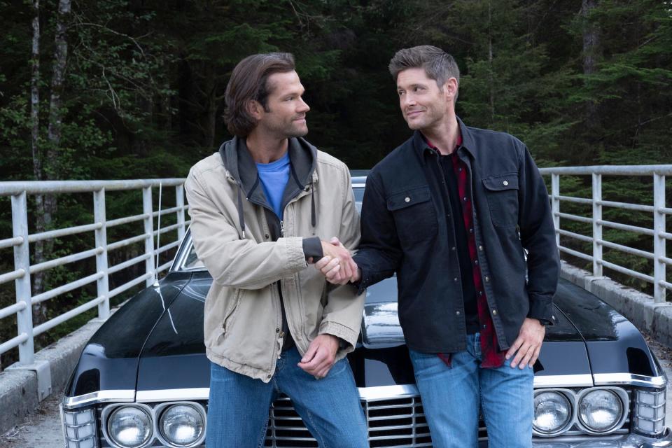 Jared Padalecki, left, and Jensen Ackles played the monster-hunting Winchester brothers for 15 seasons of "Supernatural."