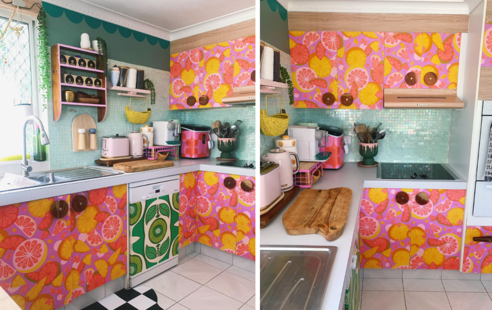 Kitchen fabric hack