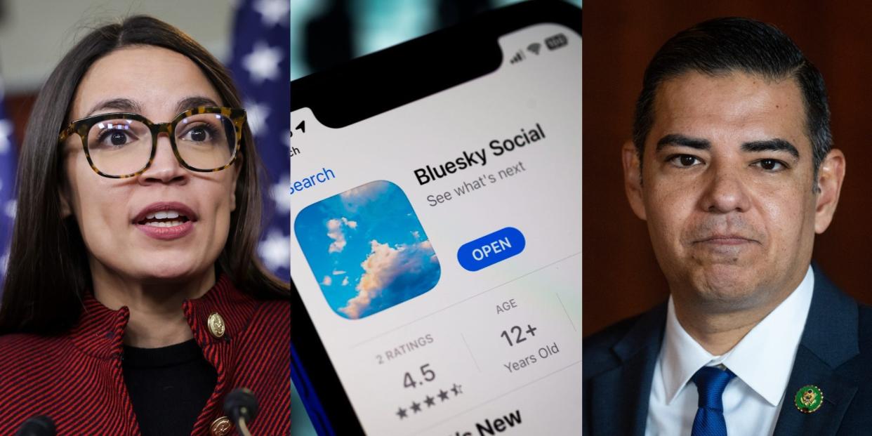 Reps. Alexandria Ocasio-Cortez and Robert Garcia are among the Democratic lawmakers who have been posting on bluesky.