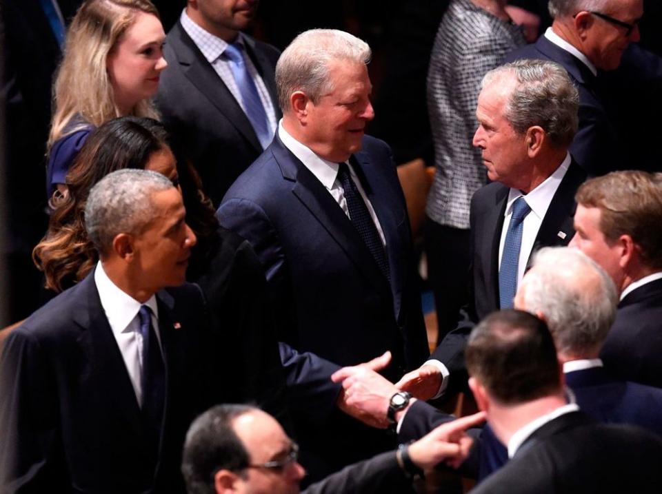 Barack Obama, Al Gore and George W. Bush
