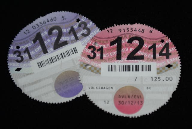 Car tax disc