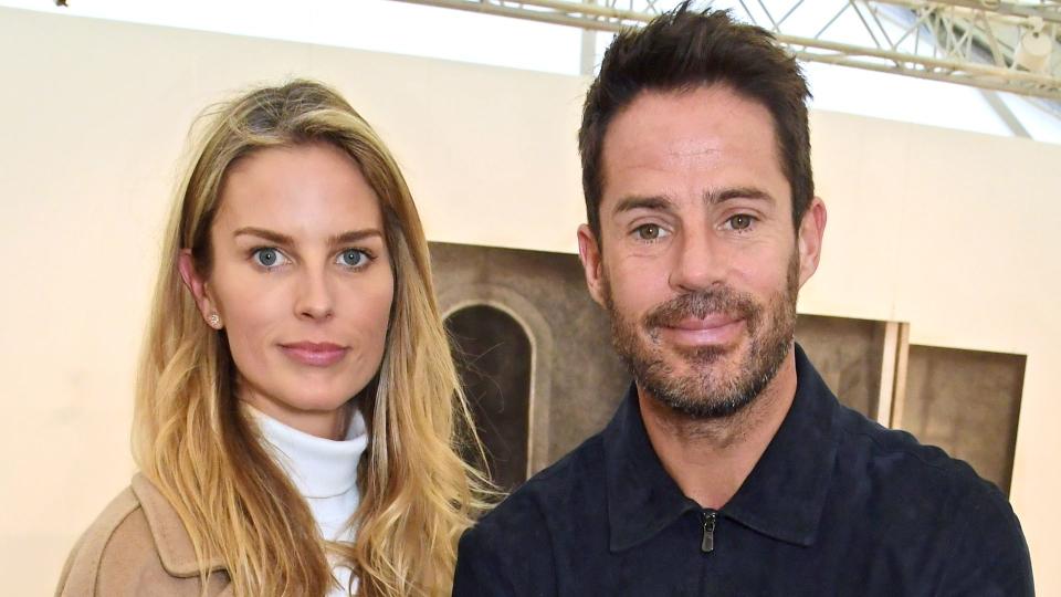 Frida Redknapp and Jamie Redknapp attend the Frieze Art Fair 2022 VIP Preview in Regent's Park