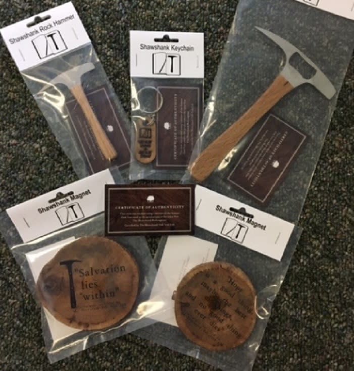 Memorabilia made from 'The Shawshank Redemption's fallen oak tree (credit: TMZ)