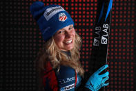 <p>Cross-Country Skier Jessie Diggins poses for a portrait during the Team USA Media Summit ahead of the PyeongChang 2018 Olympic Winter Games on September 27, 2017 in Park City, Utah. (Photo by Ron Jenkins/Getty Images) </p>