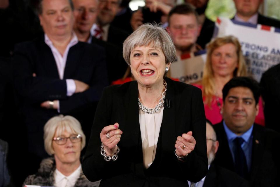 Theresa May: The PM said the UK could not stay part of the single market (Getty Images)