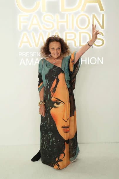 PHOTO: Diane Von Furstenburg attends 2022 CFDA Fashion Awards at Cipriani South Street, Nov. 7, 2022, in New York City.  (Sean Zanni/Patrick McMullan via Getty Image)