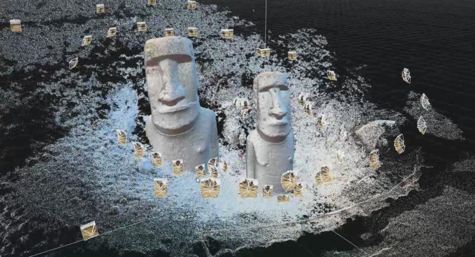 Easter Island's Rapa Nui - point cloud model