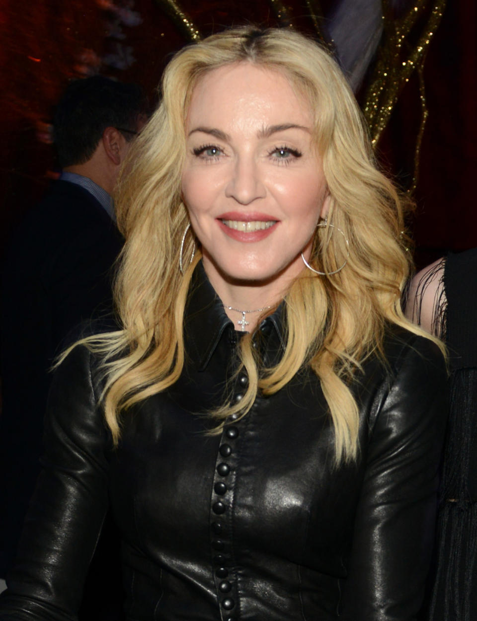 Very loose, center-parted waves seems to be the look Madonna is sticking with as she ages, but we know she’s always scheming new ways to mix things up.