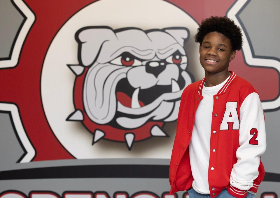 Arsenio Smith, a seventh-grader at Crenshaw Middle School is a Canton Repository Synchrony Financial Kid of Character for May