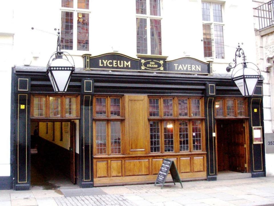 11. The Lyceum Tavern: The Strand is hardly short of pubs, with the nearby Harp and the Porterhouse marking some of the best drinking spots in Covent Garden. However, the Lyceum Tavern has an appeal all of its own. You’ll find many of the typical Sam Smith’s tropes here — an inviting exterior, cosy bar and wooden panelling, along with incredibly cheap drinks relative to the area. <br></br>354 Strand, WC2R 0HS​ (Ewan Munro/Creative Commons)