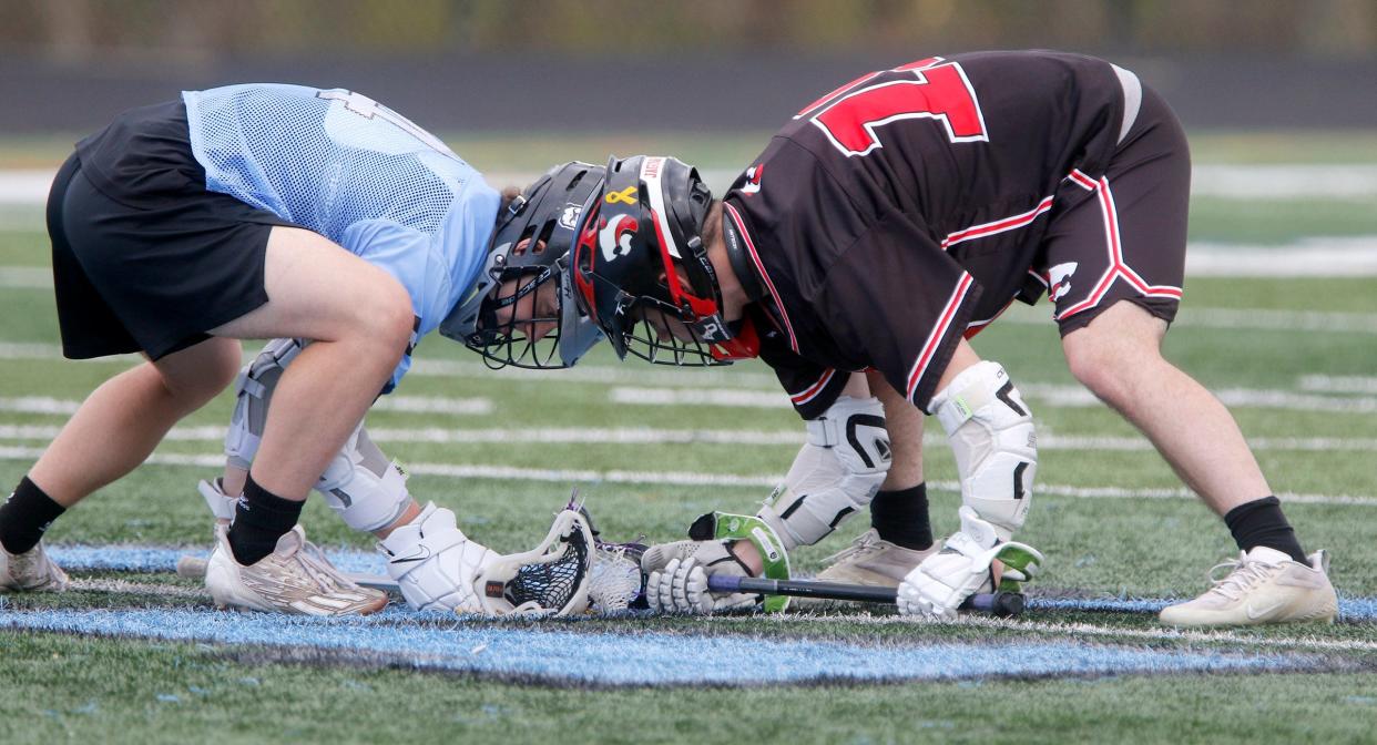 Jackson Memorial vs Toms River East boys lacrosse at East Wednesday afternoon, April 24, 2024.