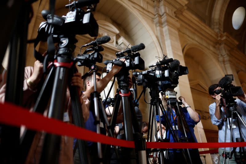 Verdict in the trial of the November 2015 Paris attacks at Paris courthouse