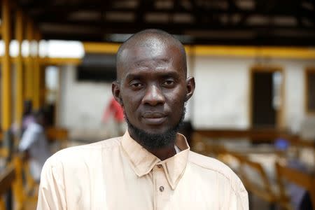 Community leader Abdiwahab Ibrahim YakubIn poses for a picture at the Kakuma refugee camp in northern Kenya, March 5, 2018. REUTERS/Baz Ratner