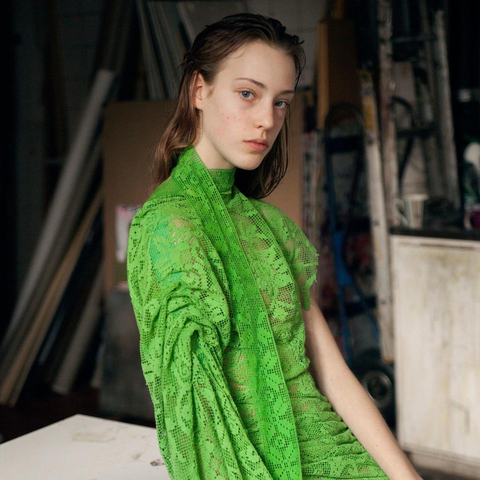 It’s okay to be green with envy for this one-off earth-friendly dress.
