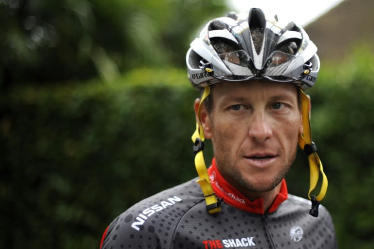 US cyclist Lance Armstrong, seen here in 2010, will cycle two stages of the Tour de France as he tries to raise £1 million (1.4 million euros, $1.5million) for a leukaemia charity