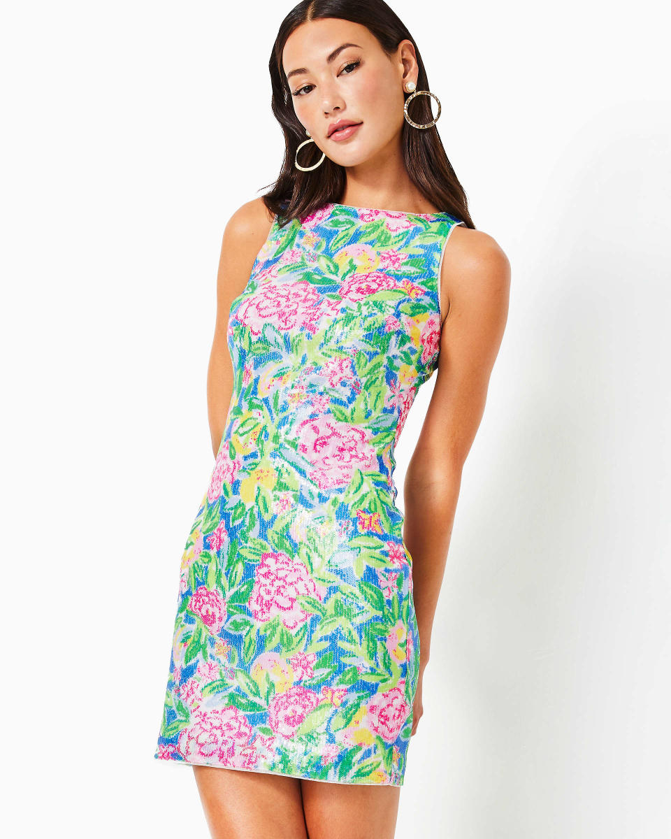 <p><a href="https://go.redirectingat.com?id=74968X1596630&url=https%3A%2F%2Fwww.lillypulitzer.com%2Flilly-pulitzer-x-badgley-mischka-heather-shift-dress%2F015997.html&sref=https%3A%2F%2Fwww.townandcountrymag.com%2Fstyle%2Ffashion-trends%2Fg60266410%2Flilly-pulitzer-x-badgley-mischka-collection%2F" rel="nofollow noopener" target="_blank" data-ylk="slk:Shop Now;elm:context_link;itc:0;sec:content-canvas" class="link ">Shop Now</a></p><p>Heather Shift Dress</p><p>lillypulitzer.com</p><p>$475.00</p>