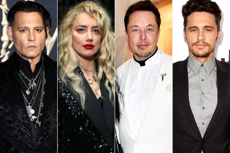 ohnny Depp, Amber Heard, Elon Musk and james franco