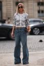 <p> If you’re looking for a way to get more wear out of your favourite party pieces, try wearing them with relaxed denim for a fun day look. Wide leg jeans offer the perfect pairing as they give off a laid back feel, ideal for creating contrast with a glam top or knit. </p>